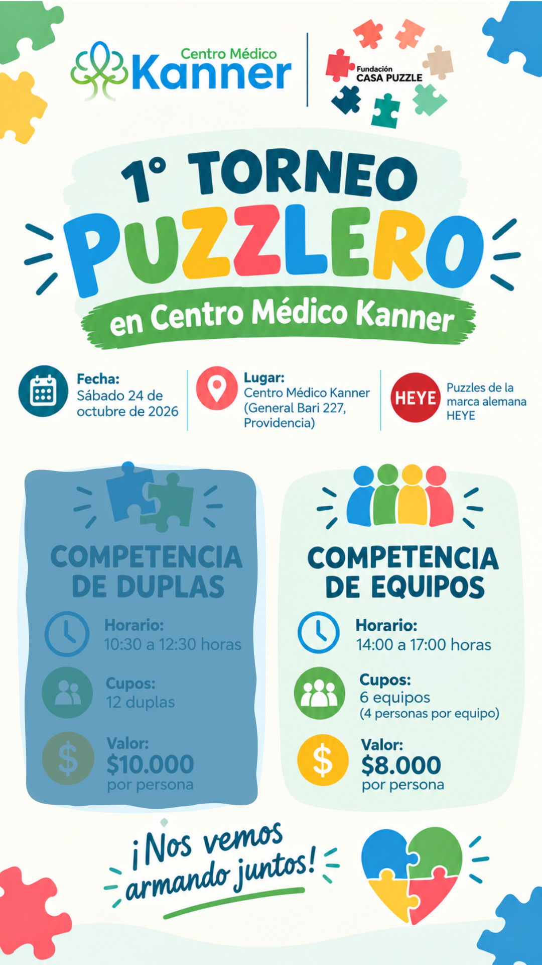 Inscripción por persona Torneo Equipos Centro Médico Kanner