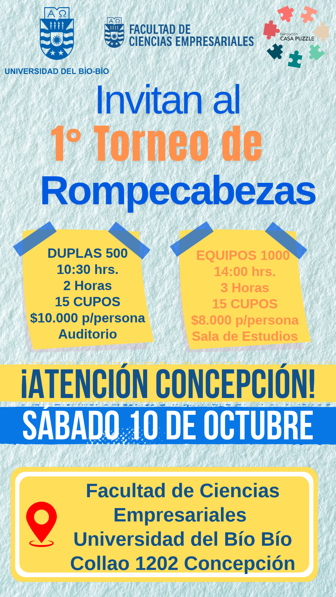 Inscripción por persona Torneo Duplas Universidad del Bío Bío