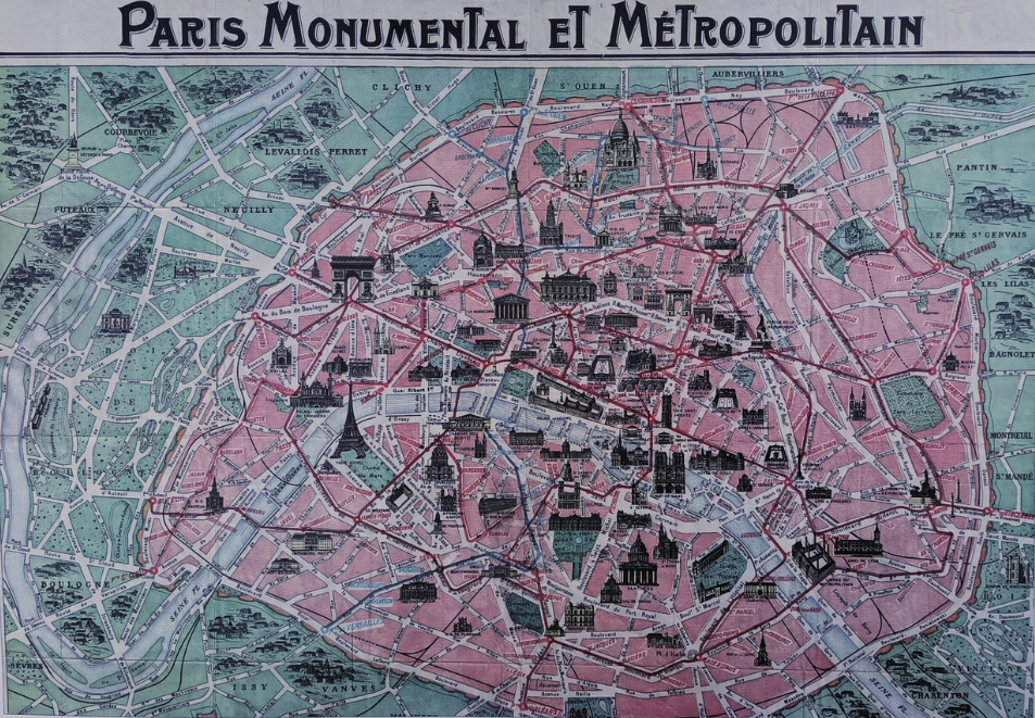 Mapa París Monumental