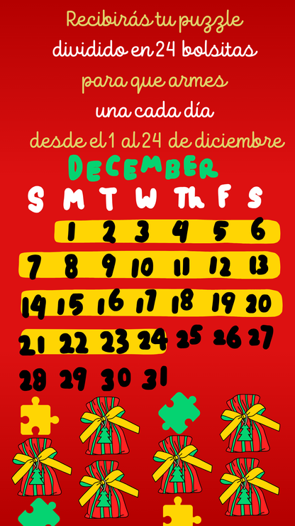 Puzzle Adviento 1000 piezas