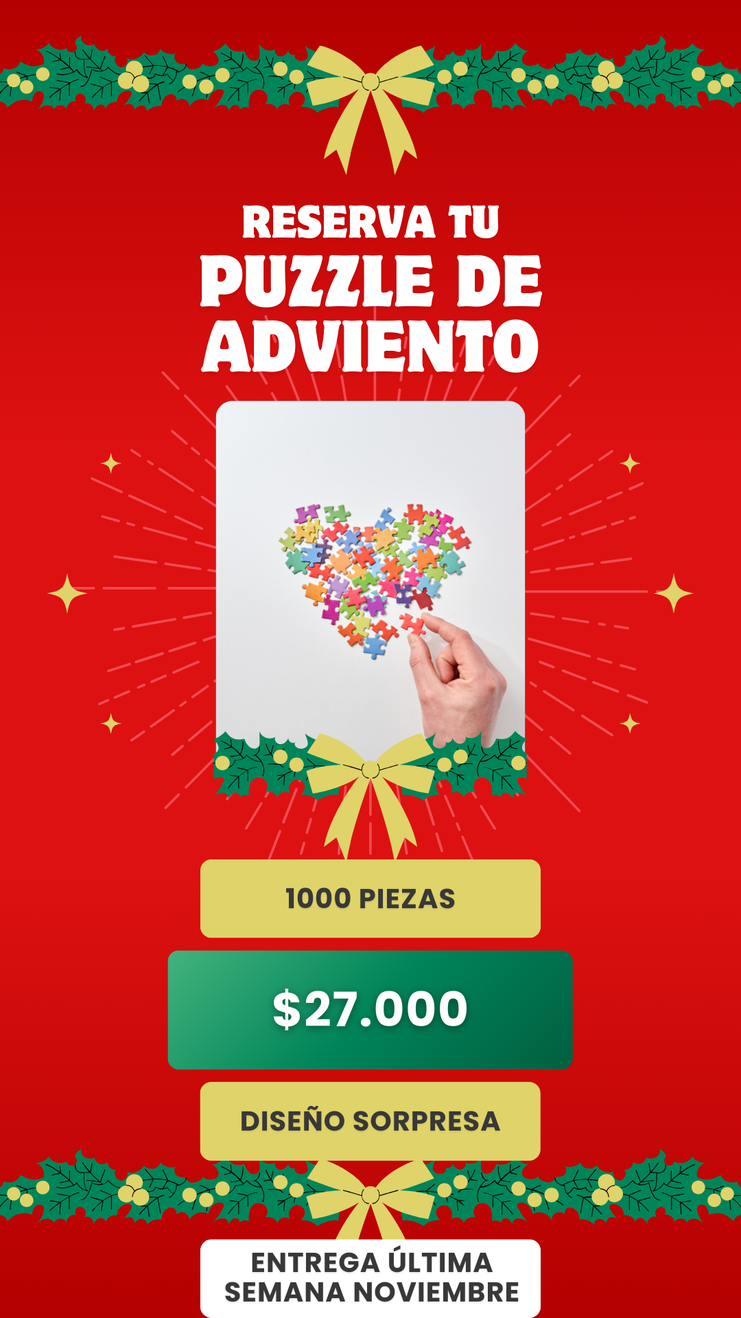 Puzzle Adviento 1000 piezas