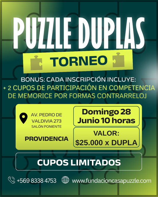 Inscripción Duplas Torneo 28 Junio